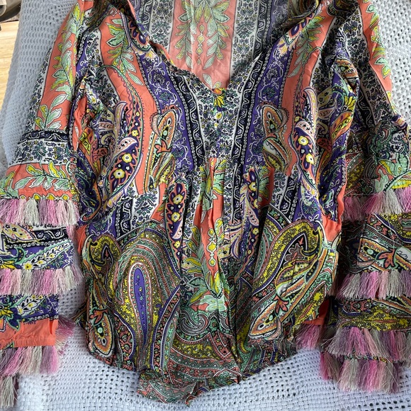 Kas New York fringe sleeve top - Picture 3 of 4